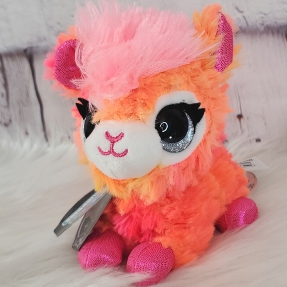 🆕️NWT Zuru Coco Surprise Neon Juno Orange Llama Plush Stuffed Animal Toy - Picture 13 of 15